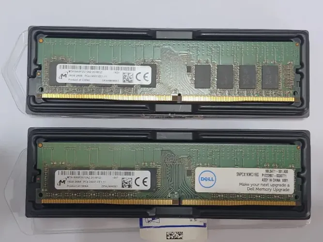 Kit Memória RAM Micron DDR4 16GB UDIMM 2400MHz ECC Servidores