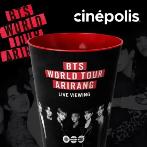 Balde de Pipoca BTS World Tour Bangtan Arirang K-pop Original Cinepólis