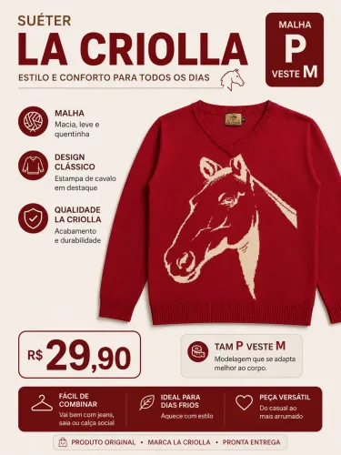 Suéter la criolla