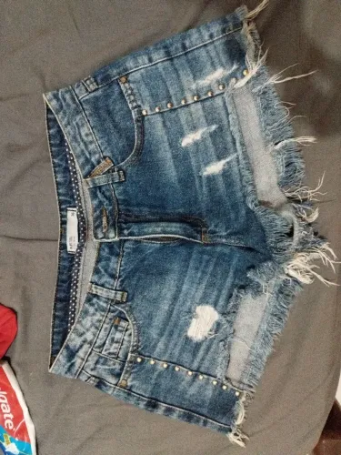 Short jeans 36 bluesteel azul