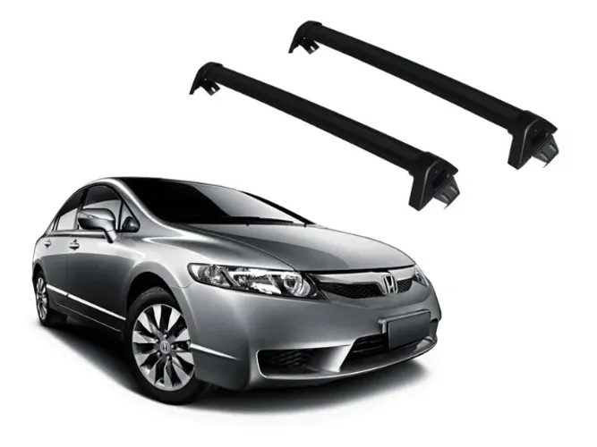 Rack de Teto Honda Civic 2006 à 2011 - Preto - Projecar
