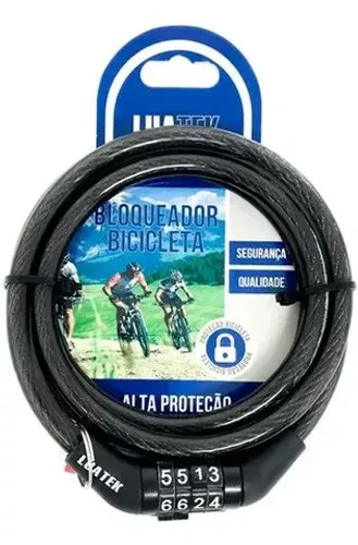 Cadeado com senha segredo Bicicleta Moto Capacete trava de aço novo lacrado