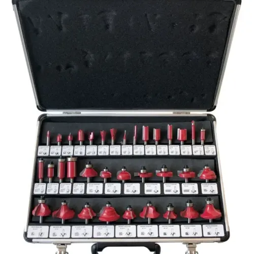 Kit Fresa Para Tupia Manual 6mm 35 Peças + Maleta Nova Lacrada