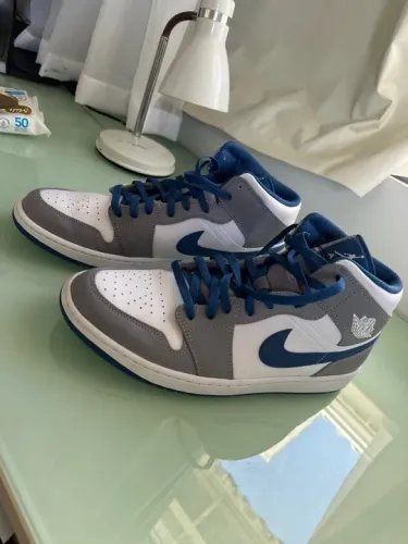 Nike air jordan 1 mid True blue grey (original) - N44br