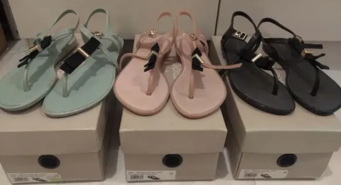 Sandálias Melissa solar Jason wu preta