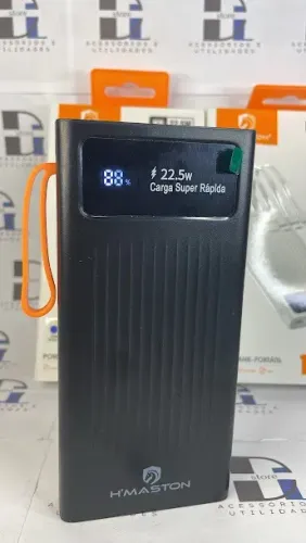 Power bank - carregador portátil 10000mAh carga super rápida