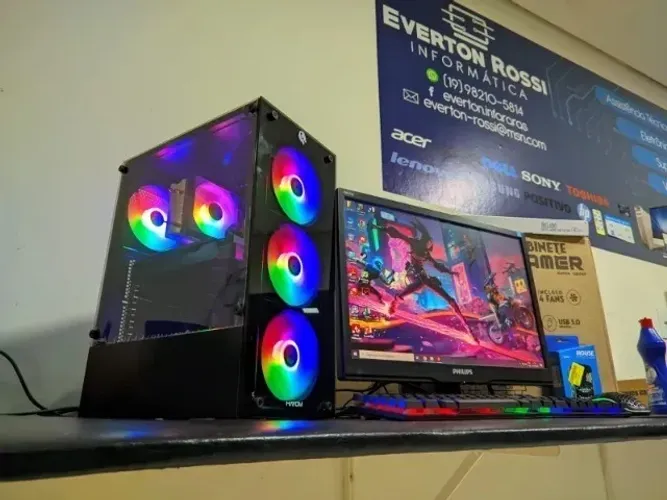 Pc Gamer Completo Novo Good Of War Gta Rp Cod Warzone 1 ano de garantia