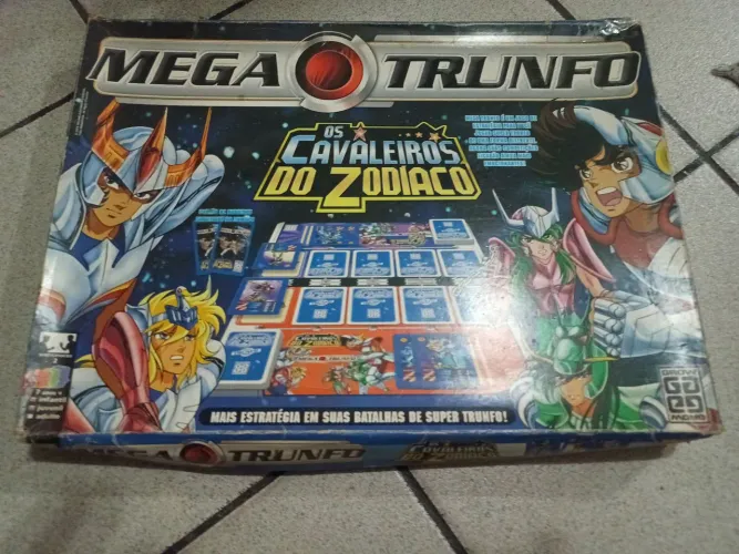 Jogo Mega Trunfo Os Cavaleiros do Zodíaco ler descrição 