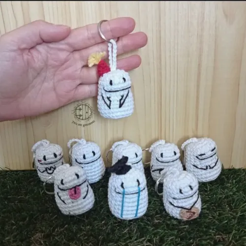 Chaveiro Flork Crochê