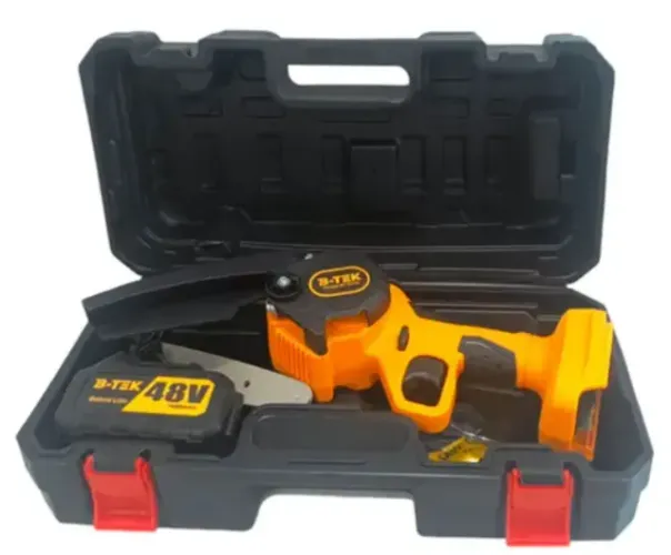 Motosserra Elétrica Portátil 6 Polegadas BT-DZ20 48V com Bateria Recarregável