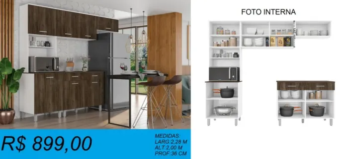 LINDA COZINHA COMPLETA-NOVIDADE-PREÇO BAIXO- PRODUTO DE QUALIDADE!