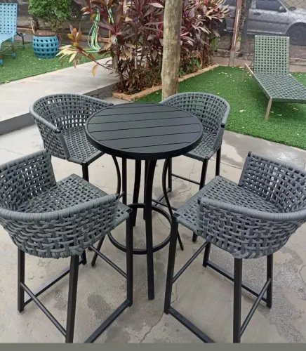 Bistro mesa varanda jardim área gourmet banquetas