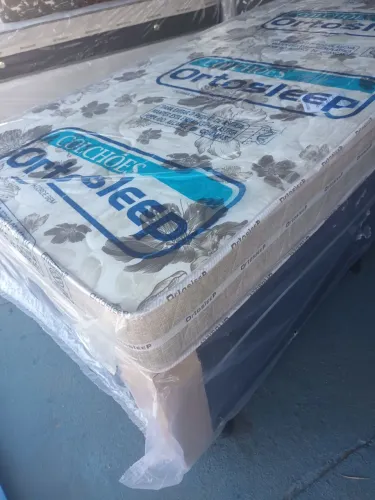 Colchão firme Ortosleep e base- Conforto e Qualidade!