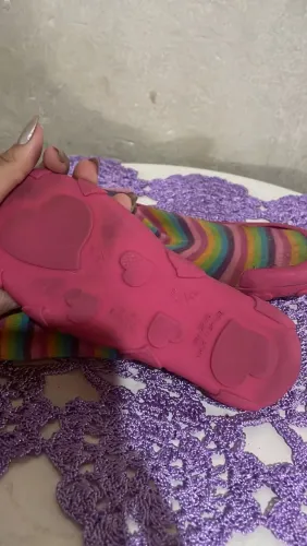 Sapatilha com meia infantil