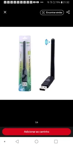 Mini adaptador wi-fi