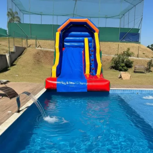 TOBOGÃ INFLÁVEL PREMIUM 2 EM 1