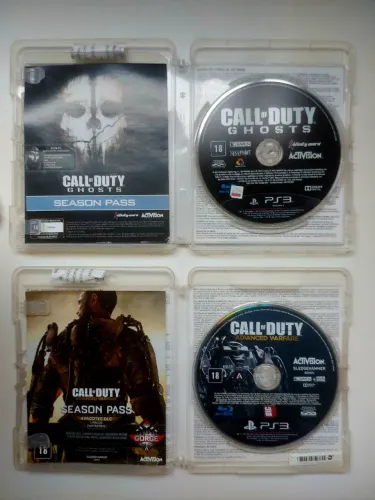 Kit Call of Duty Ghosts e Advanced Warfare Jogos PS3