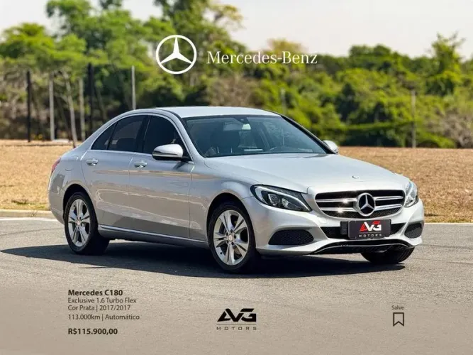 Mercedes-Benz C-180 CGI Exc. 1.6/1.6 Flex TB 16V Aut. 2017