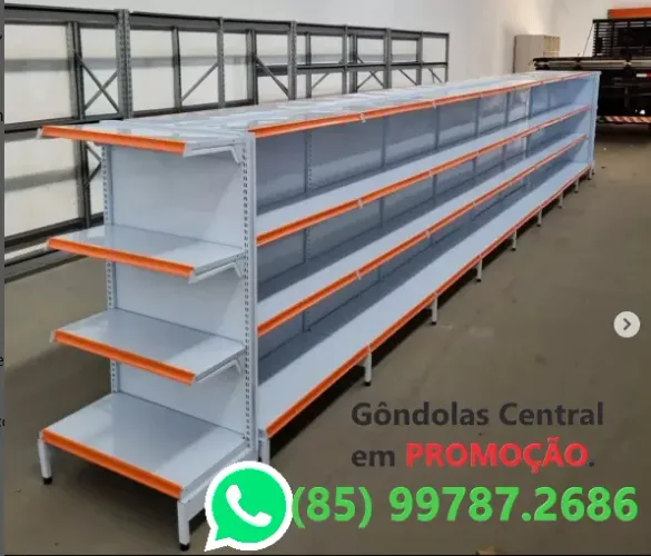 Gôndolas Centrais, à pronta entrega.