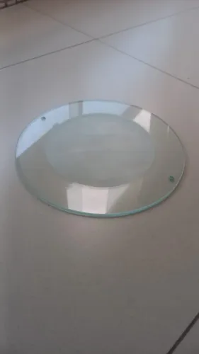 Vidro redondo temperado para luminária de 23,5cm de diãmetro