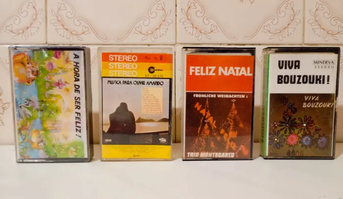 Coleção C/ 04 Fitas Cassete (k7) Vários Artistas - Originais
