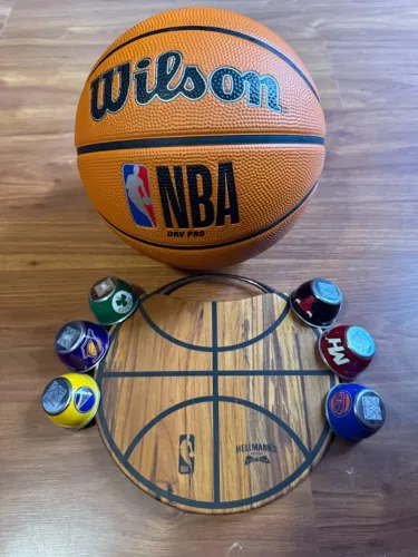 bola oficial nba wilson colecionador molheiras lakers celtcs bulls warriors knicks maiami