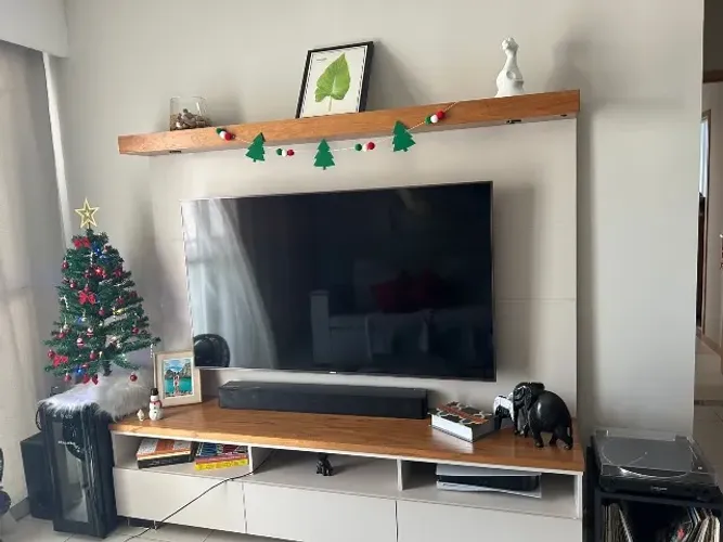 Painel de TV com Rack Marcenaria