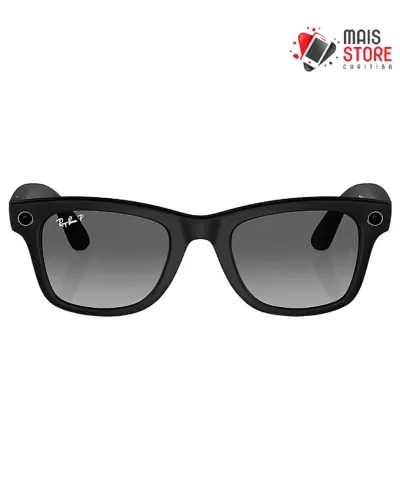 Óculos de Sol Ray-Ban Meta RW4006 Wayfarer-MatteBlack/PolarGradientGraphite Novo/Lacrado