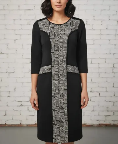 Vestido midi malha grossa