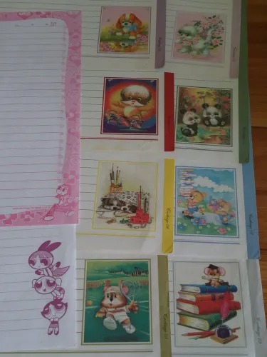 45 Folhas de Fichário Colecionáveis (Anos 90 e 2000)