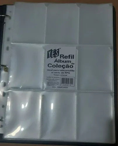 refil álbum de coleção para guardar cartas Y.E.S.