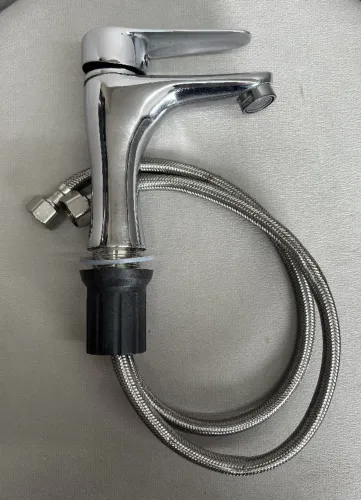 Torneira Misturador Monocomando Em Aço Inox - Água Quente e Fria