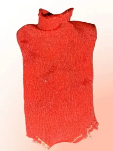 Roupinha de boneca susi antiga Estrela 1969. body macaquinho collant vermelho. Raríssimo. 