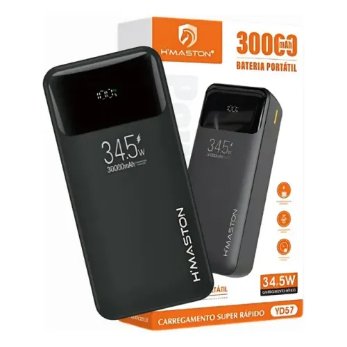 Power Bank HMaston 30000Mah Carregador 34,5W