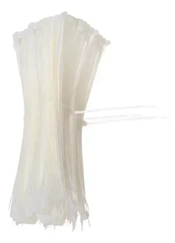 ABRACADEIRA DE NYLON 100PCS BRANCA 3.6X300MM BESTFER