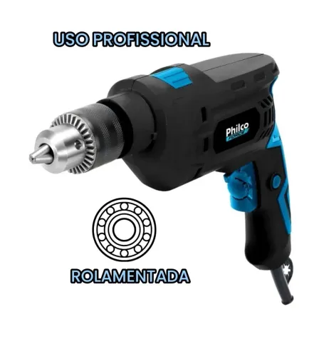 Furadeira Profissional 850W-220V 100% Rolamentada mandril grande 13mm
