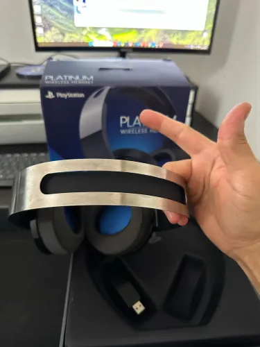 Fone Headset PS4 platinum original 