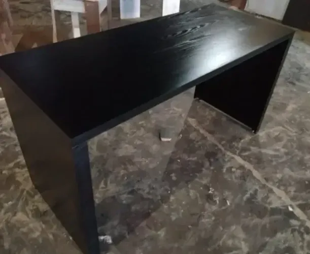 new- mesa preta gamer reta mdf - frete gratis