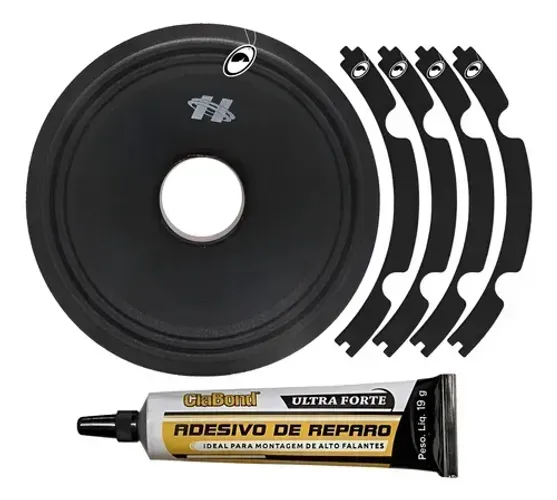 Kit Reparo Auto Falante Hurricane Mb 8k 400w Rms 4 Ohms Midbass