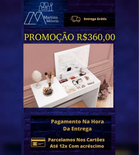 GRANDE  PROMOÇÃO PENTEADEIRA COM ESPELHO ENTREGA GRATIS E ACEITA CARTÃO 