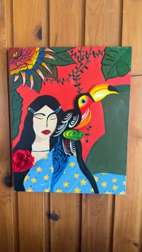 QUADRO MULHER BRASILEIRA TROPICALIA
