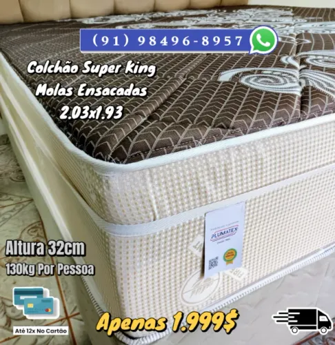COLCHÃO SUPER KING MOLAS ENSACADAS