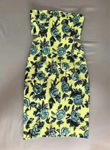 Vestido Floral Amarelo vestido Animale P
