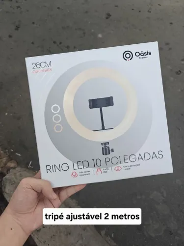 Ring Light com tripé 2 metros 10 12 14 18 polegadas - entrega em slz e região 