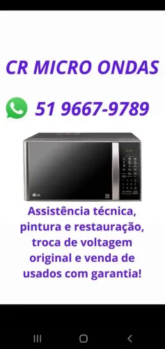 Conserto microondas, fornos elétricos e air fryer