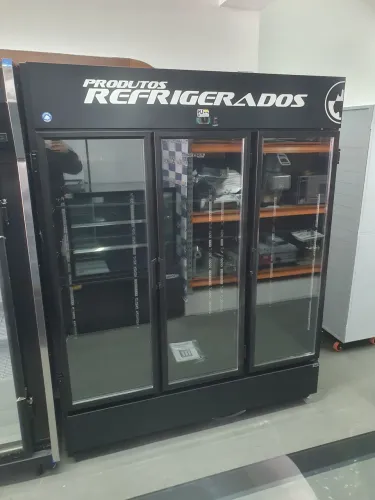 JR. Visa Cooler Expositor Refrigerador Auto Serviço 3 Portas 