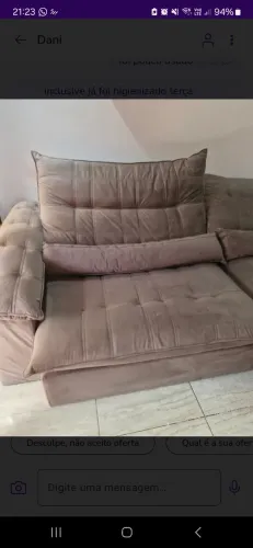 Sofá retrátil e reclinável  inbox 2,95 m
