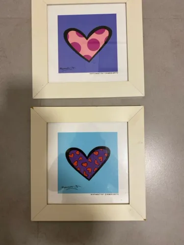 Quadros Coração Romero Brito