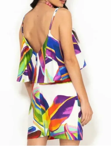 Vestido farm estampado tropical