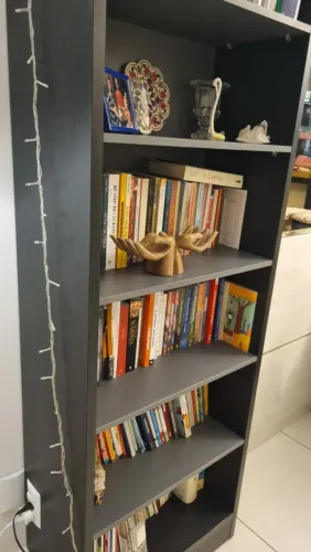 Estante livros e decoração 